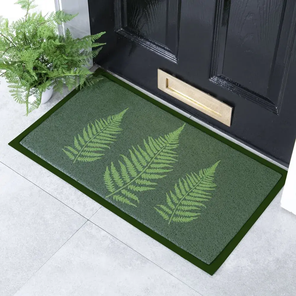 artsy doormats Green Fern Indoor & Outdoor Doormat – 70x40cm