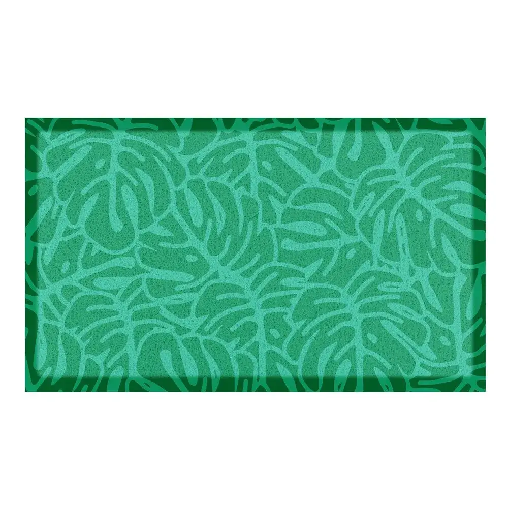 Artsy Doormats Green Monstera Pattern Indoor & Outdoor Doormat – 70x40cm