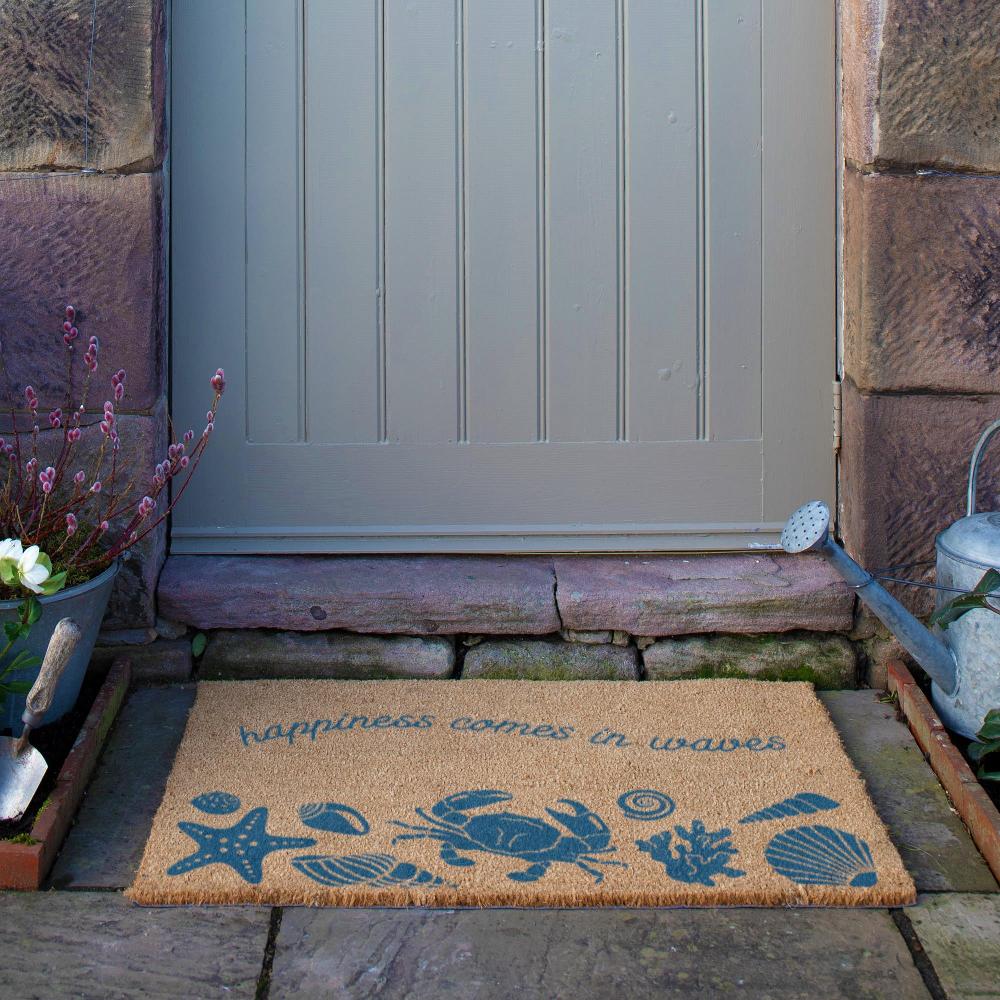 Artsy Doormats Happiness Comes In Waves Doormat (90 X 60cm)