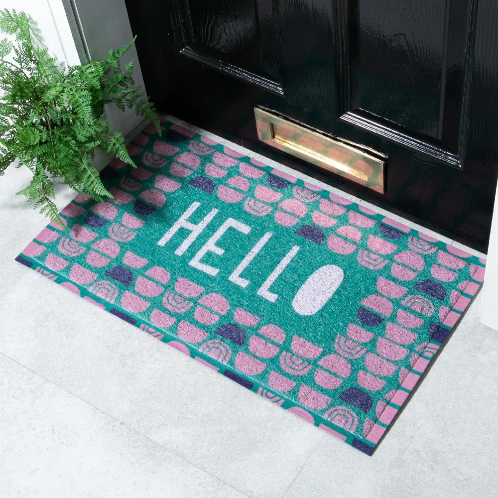 artsy doormats Hello Colourful Doormat x Anna Treliving