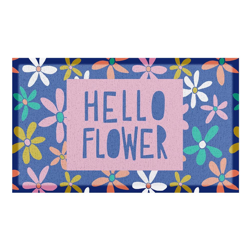 Artsy Doormats Hello Flower Doormat X Anna Treliving