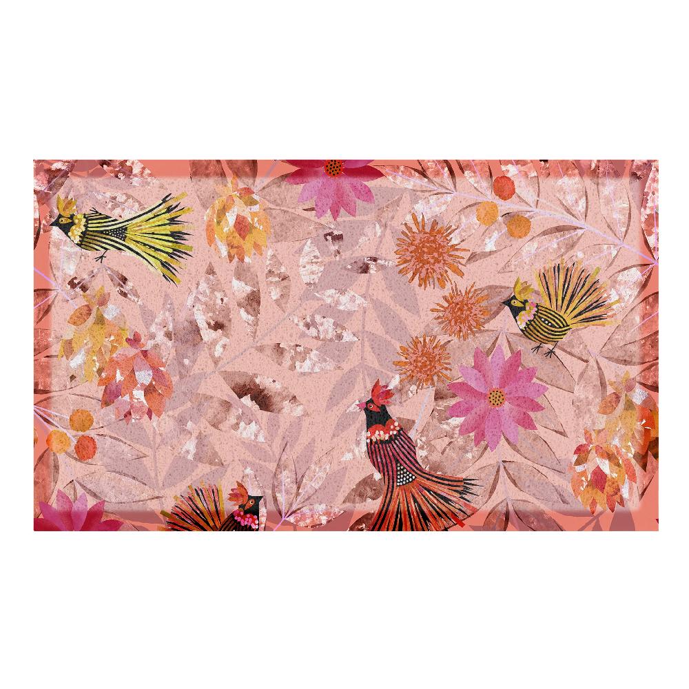 Artsy Doormats Home Bird Pink Doormat X Rachel Parker
