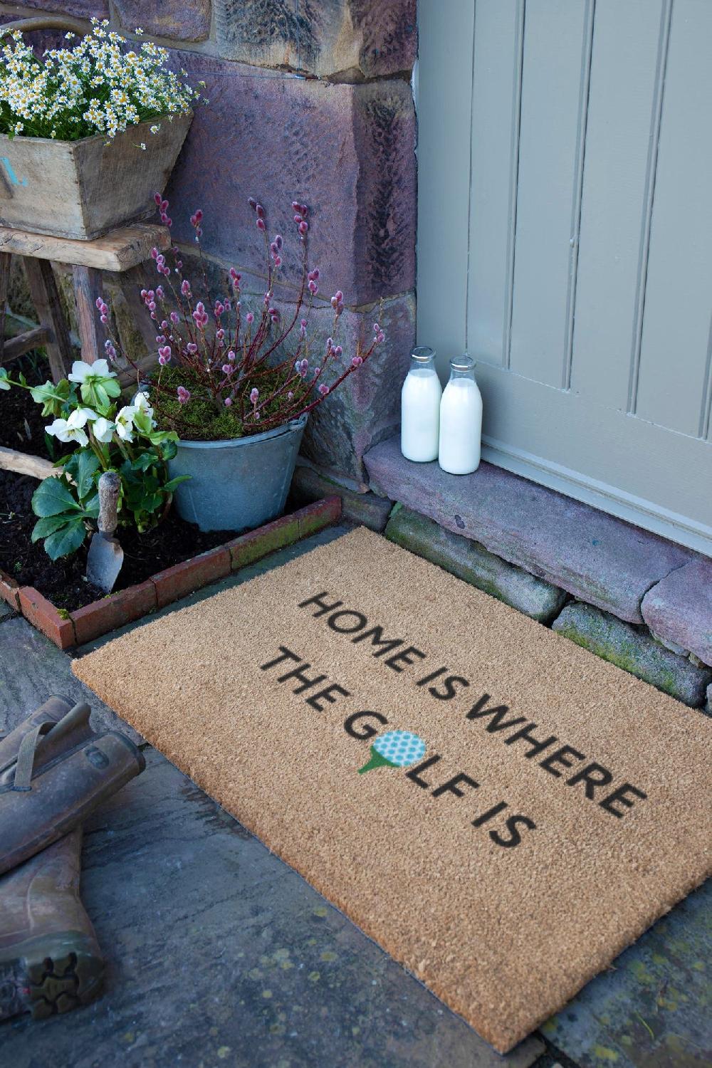 Artsy Doormats Home Is Where The Golf Is Doormat (90 X 60cm)