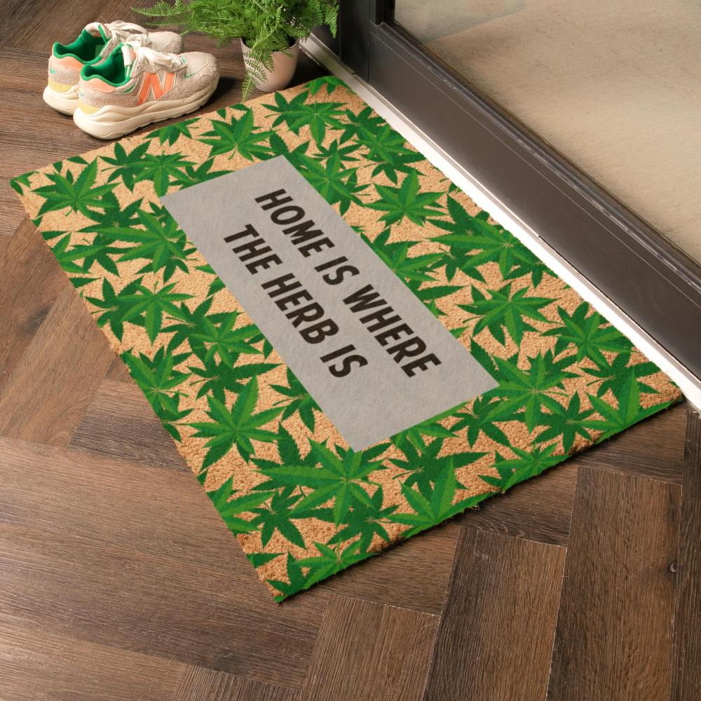 Artsy Doormats Home Is Where The Herb Is Doormat (90 X 60cm)