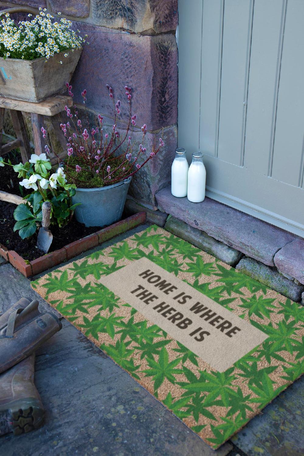 Artsy Doormats Home Is Where The Herb Is Doormat (90 X 60cm)