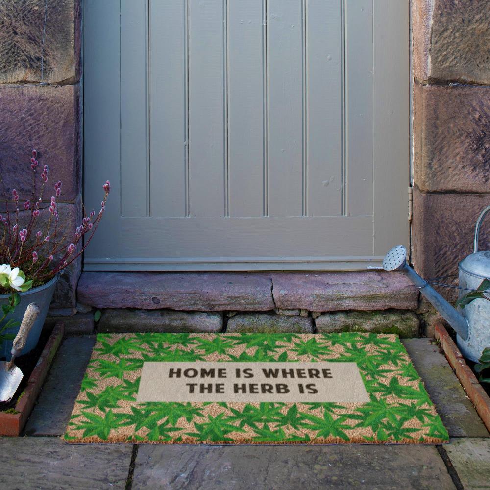 Artsy Doormats Home Is Where The Herb Is Doormat (90 X 60cm)