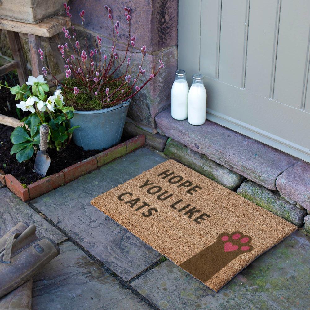 Artsy Doormats Hope You Like Cats Doormat (60 X 40cm)