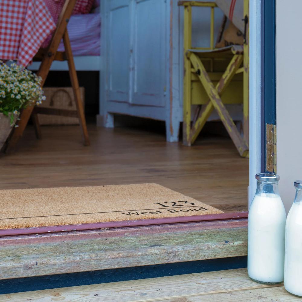 Artsy Doormats House Number And Name Personalised Doormat