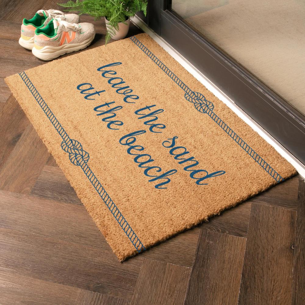 Artsy Doormats Leave The Sand At The Beach Doormat (90 X 60cm)