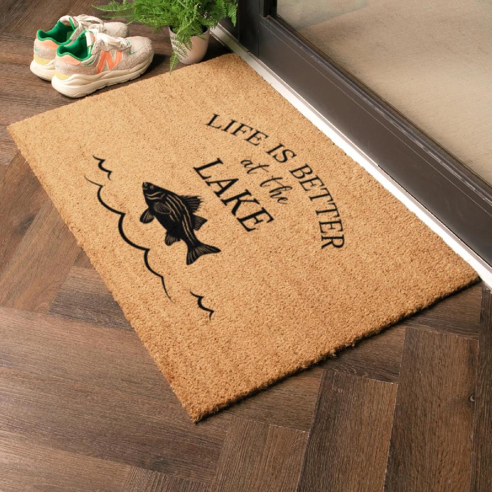 Artsy Doormats Life Is Better At The Lake Doormat (90 X 60cm)