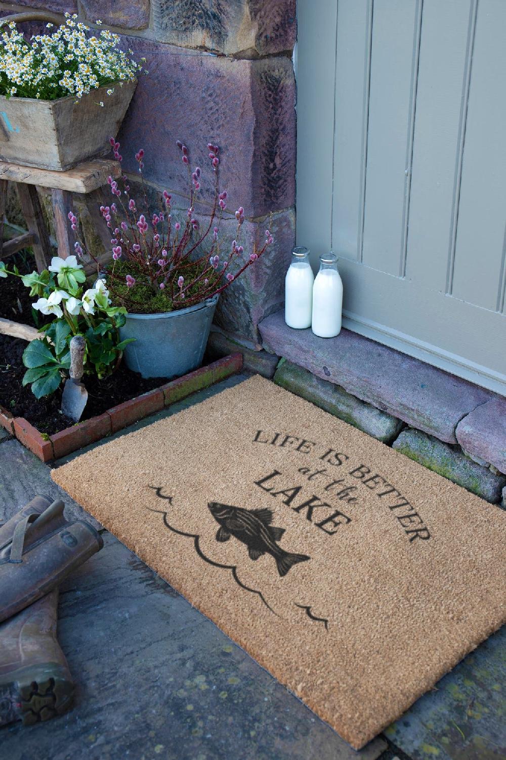 Artsy Doormats Life Is Better At The Lake Doormat (90 X 60cm)