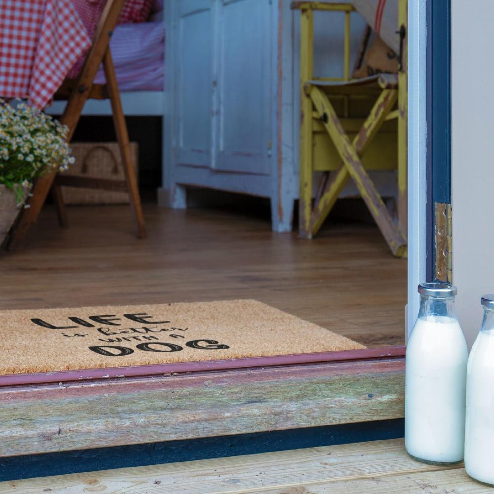 Artsy Doormats Life Is Better With A Dog Doormat (60 X 40cm)