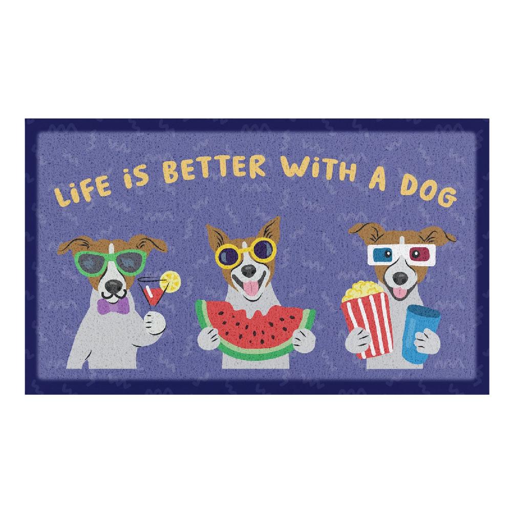 Artsy Doormats Life Is Better With A Dog Doormat (70 X 40cm)