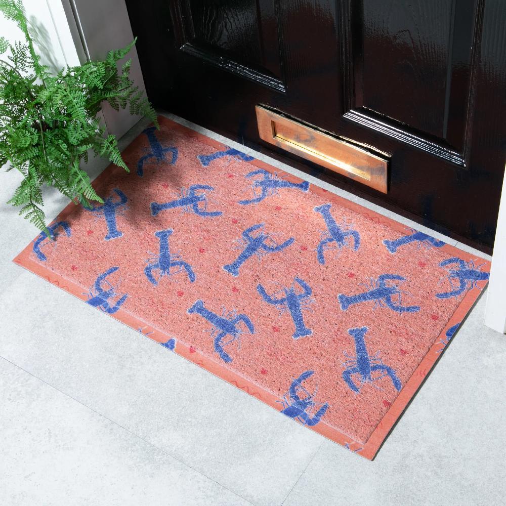 artsy doormats Lobster Hearts Doormat x Two Little Sprouts Design