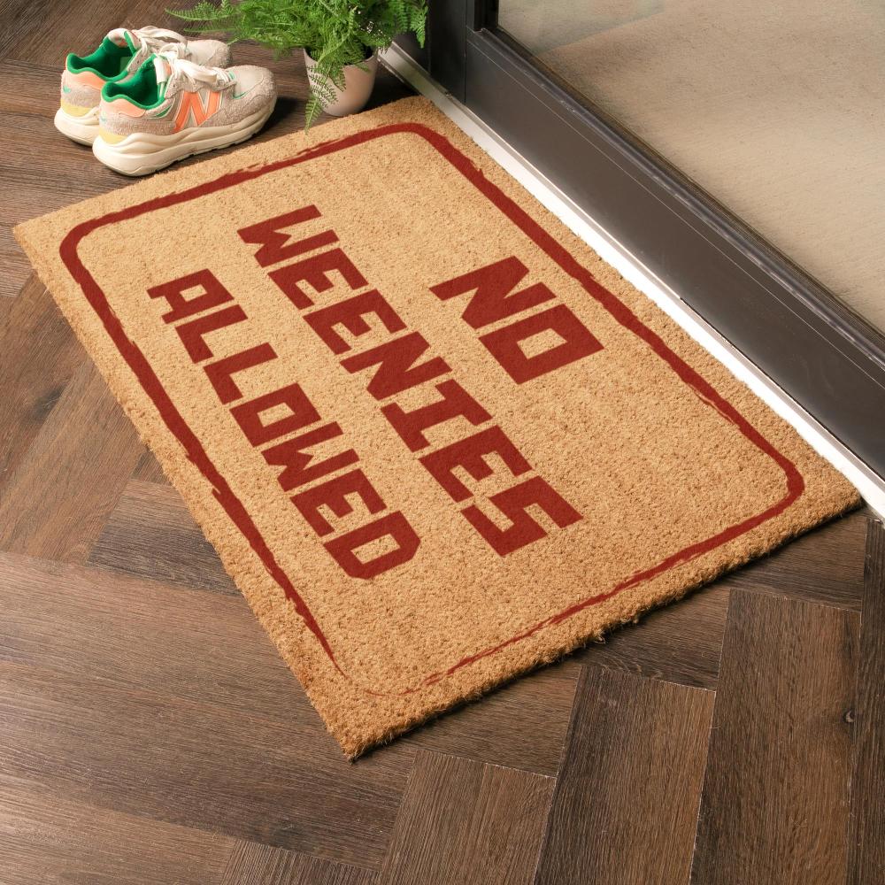 Artsy Doormats No Weenies Allowed Doormat (90 X 60cm)