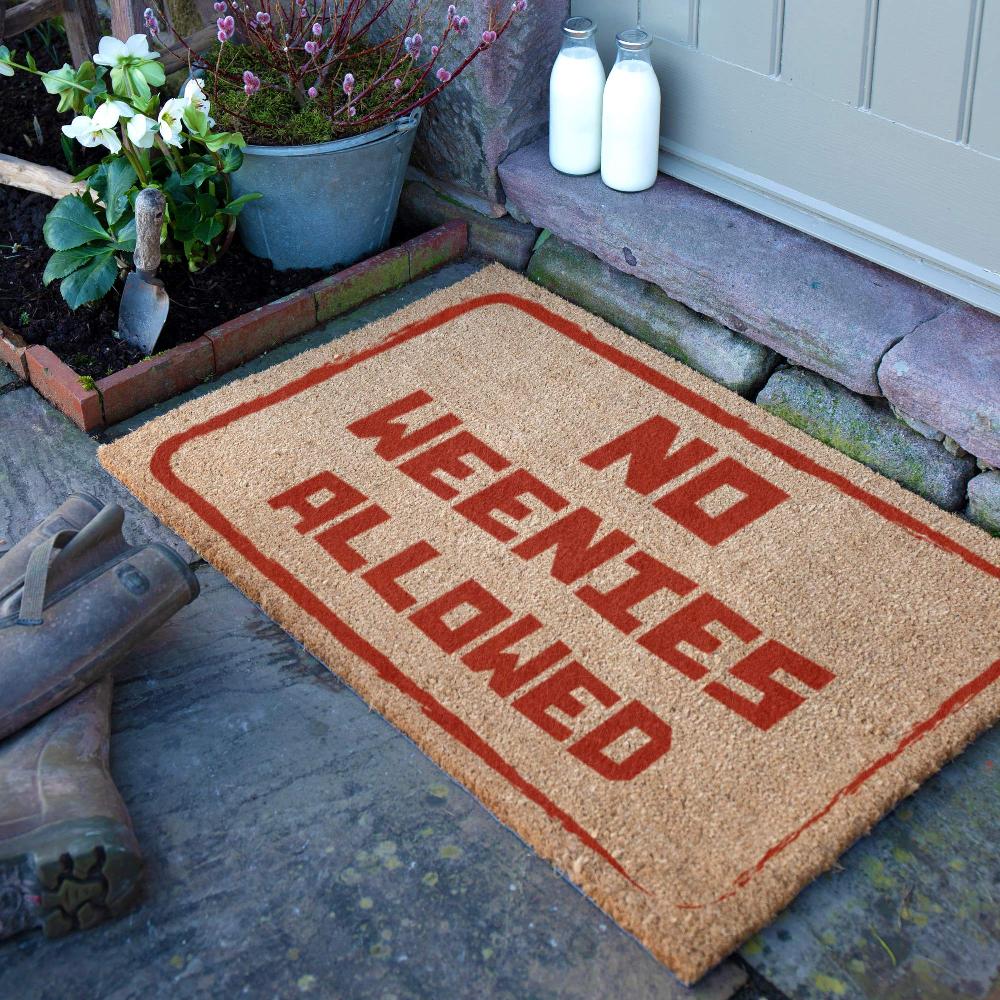 artsy doormats No Weenies Allowed Doormat (90 x 60cm)