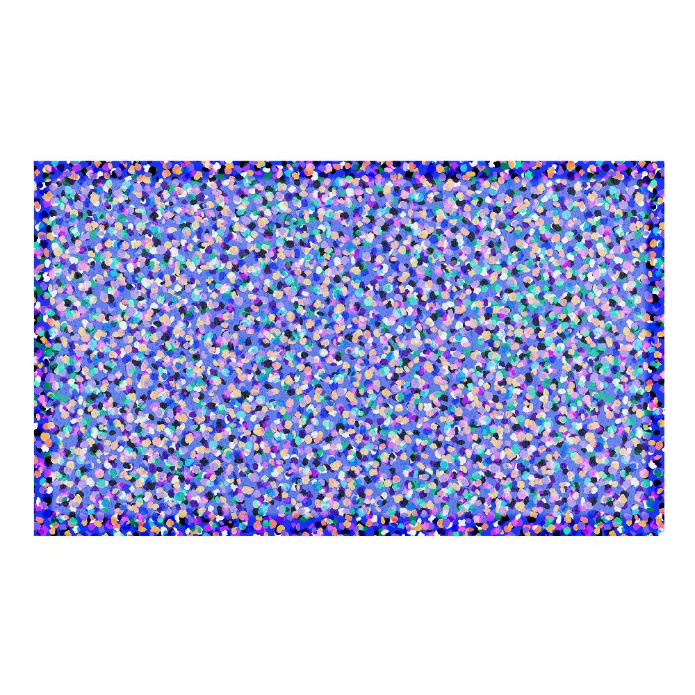 Artsy Doormats Party Spot Bluebell Doormat X Rachel Parker