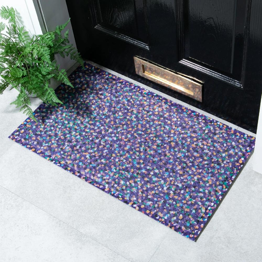 artsy doormats Party Spot Bluebell Doormat x Rachel Parker
