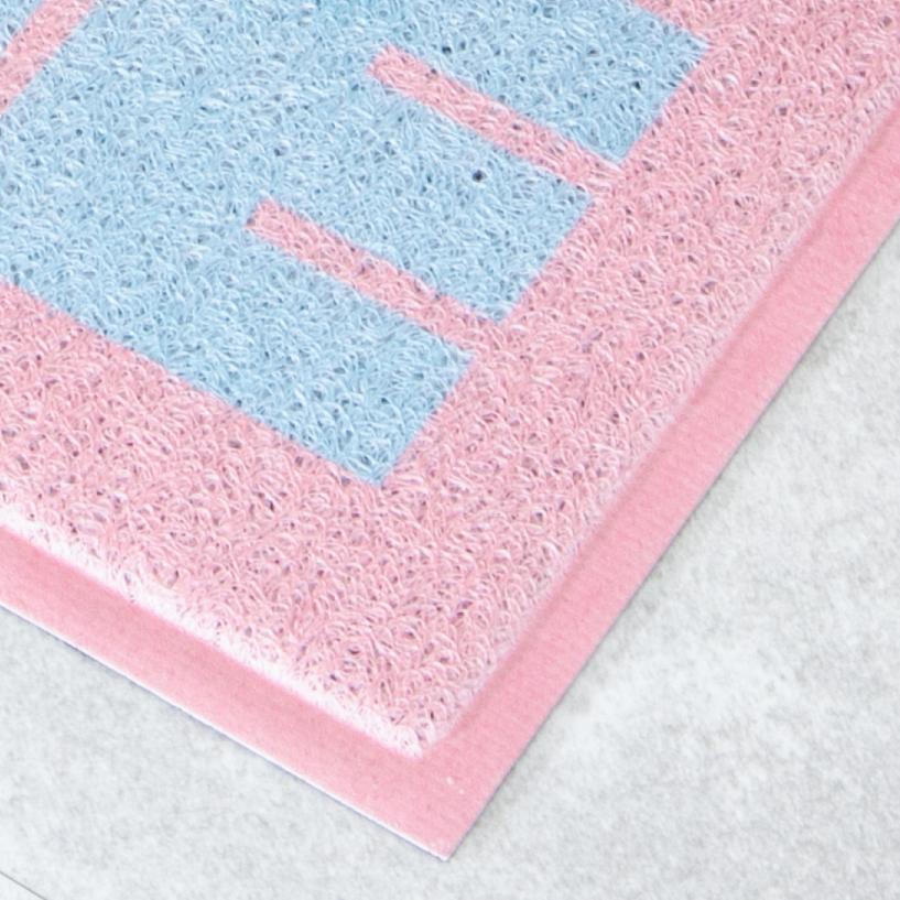 Artsy Doormats Pink & Blue C’est La Vie Doormat (70 X 40cm)