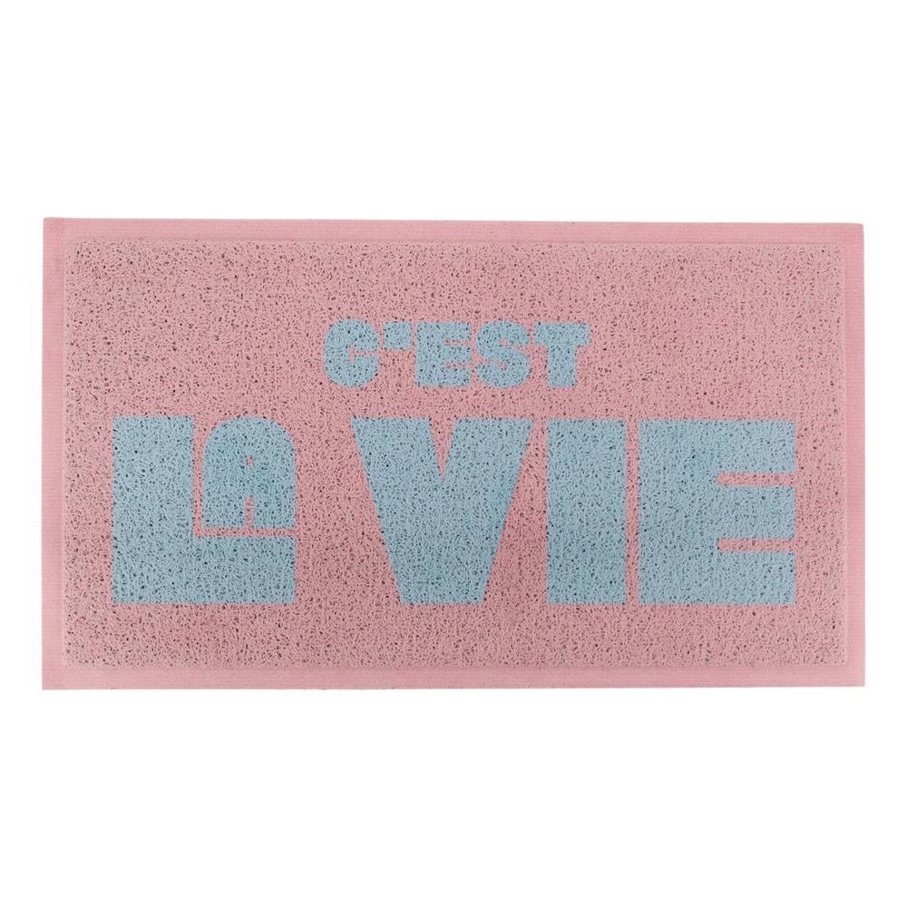 Artsy Doormats Pink & Blue C’est La Vie Doormat (70 X 40cm)