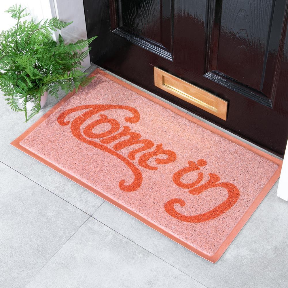 artsy doormats Pink Come in Go Away Doormat (70 x 40cm)
