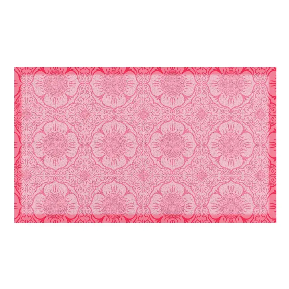 Artsy Doormats Pink Floral Pattern Indoor & Outdoor Doormat – 70x40cm