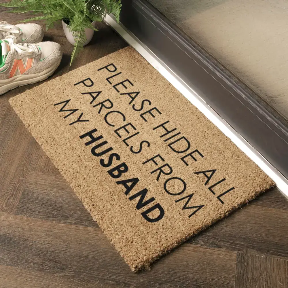 Artsy Doormats Please Hide All Parcels From My Husband Doormat