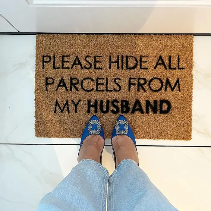Artsy Doormats Please Hide All Parcels From My Husband Doormat