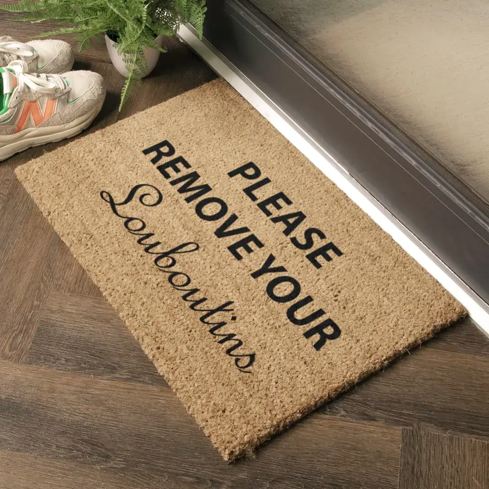 Artsy Doormats Please Remove Your Louboutins Doormat