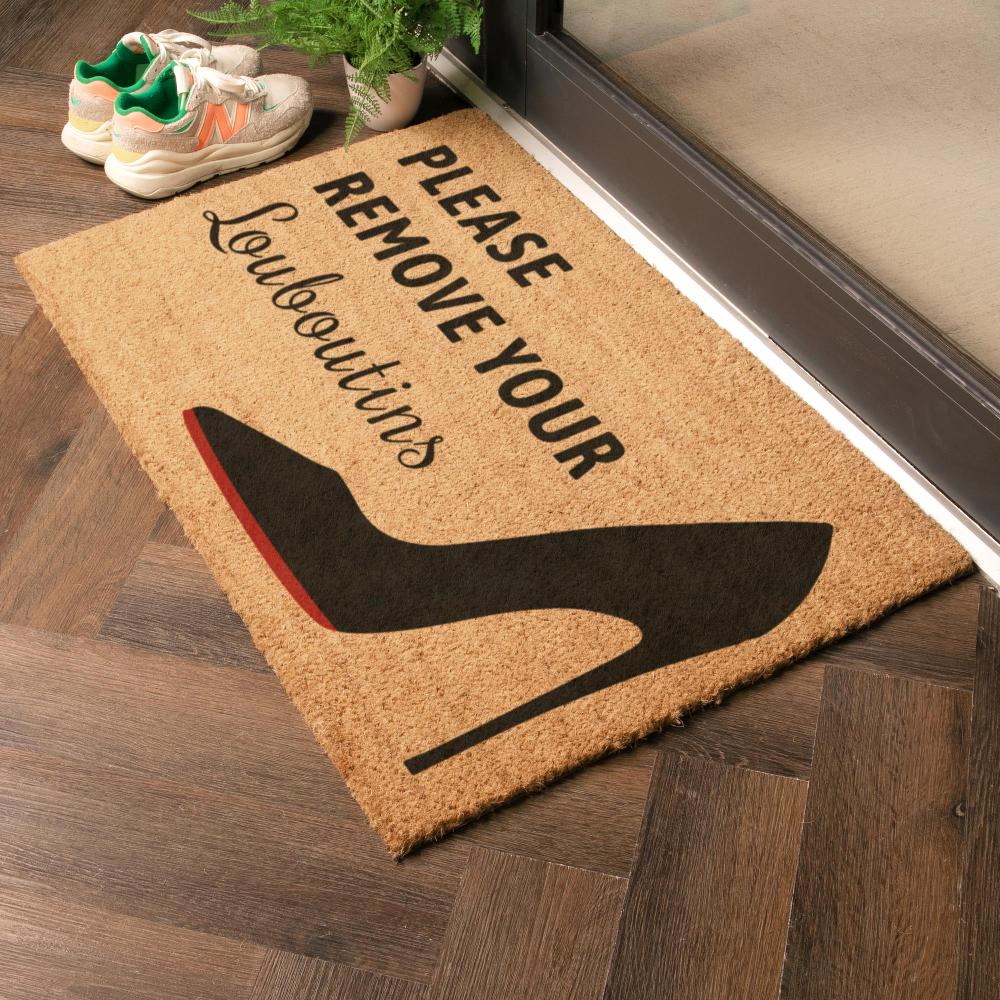 Artsy Doormats Please Remove Your Louboutins Doormat (90 X 60cm)