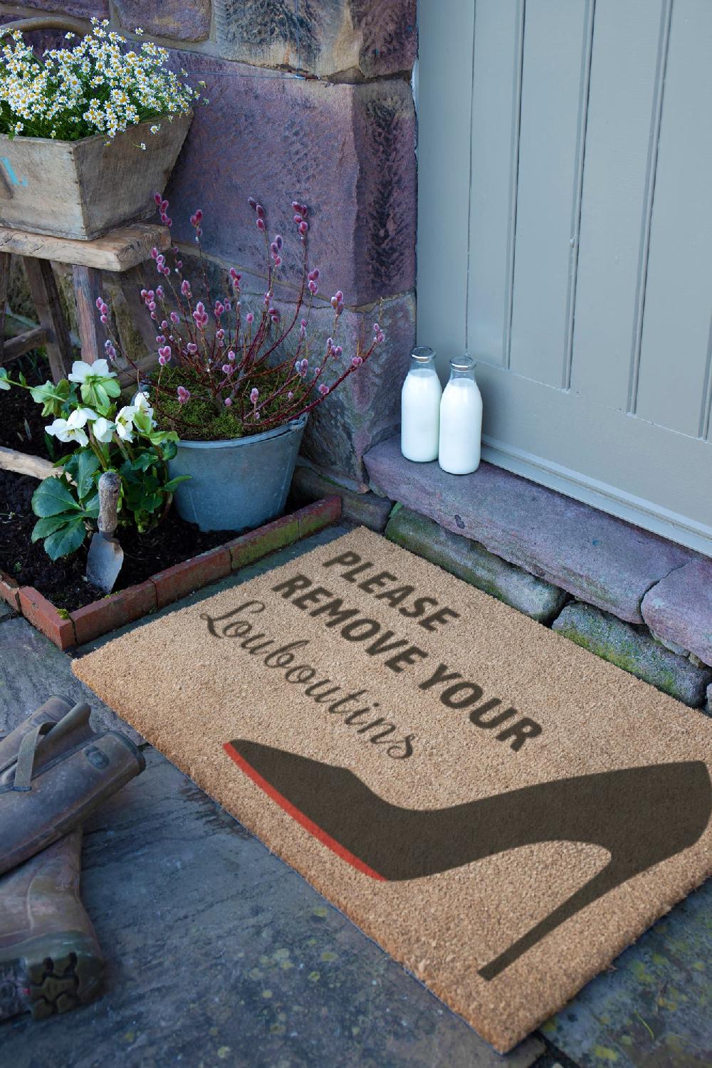Artsy Doormats Please Remove Your Louboutins Doormat (90 X 60cm)