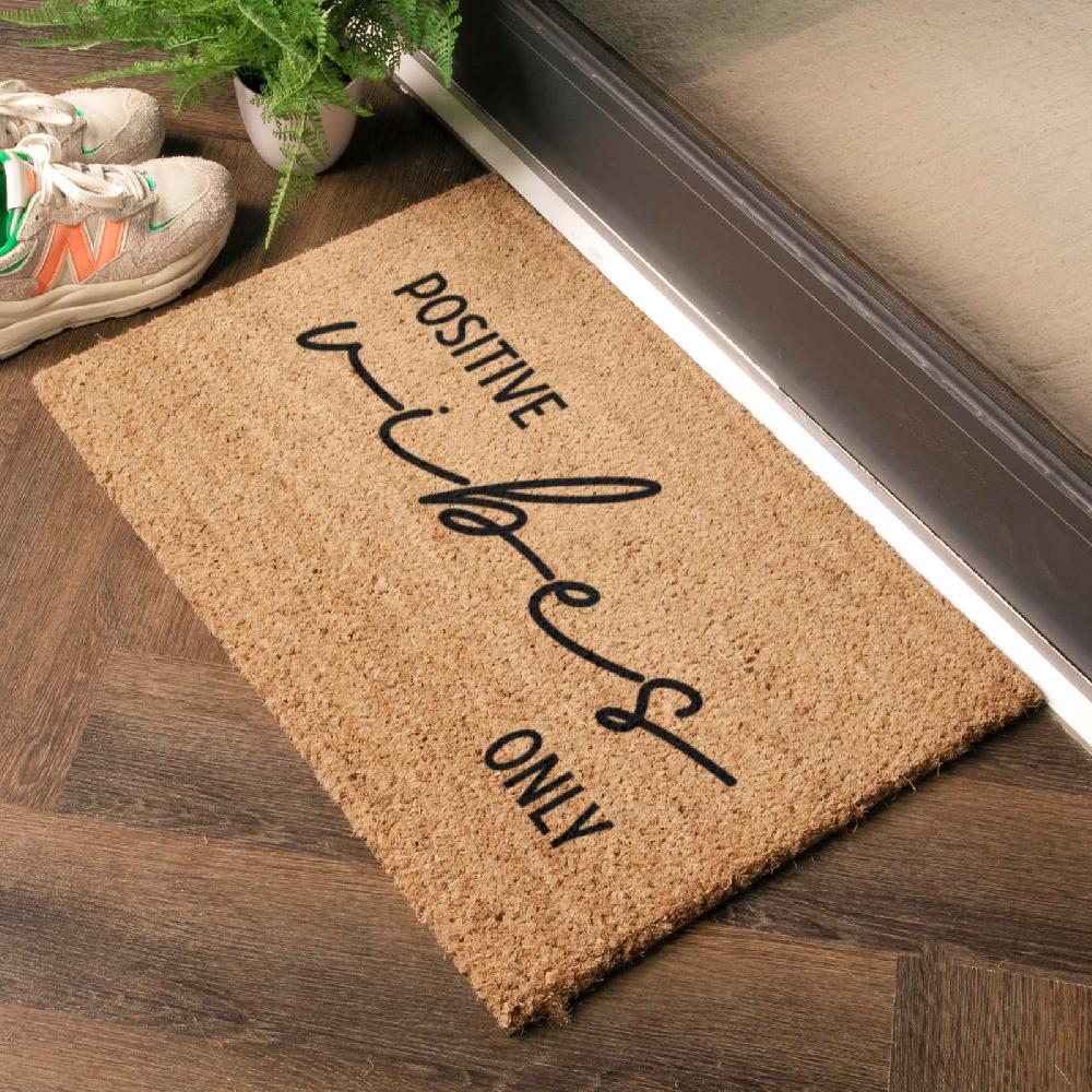 Artsy Doormats Positive Vibes Only Doormat (60 X 40cm)