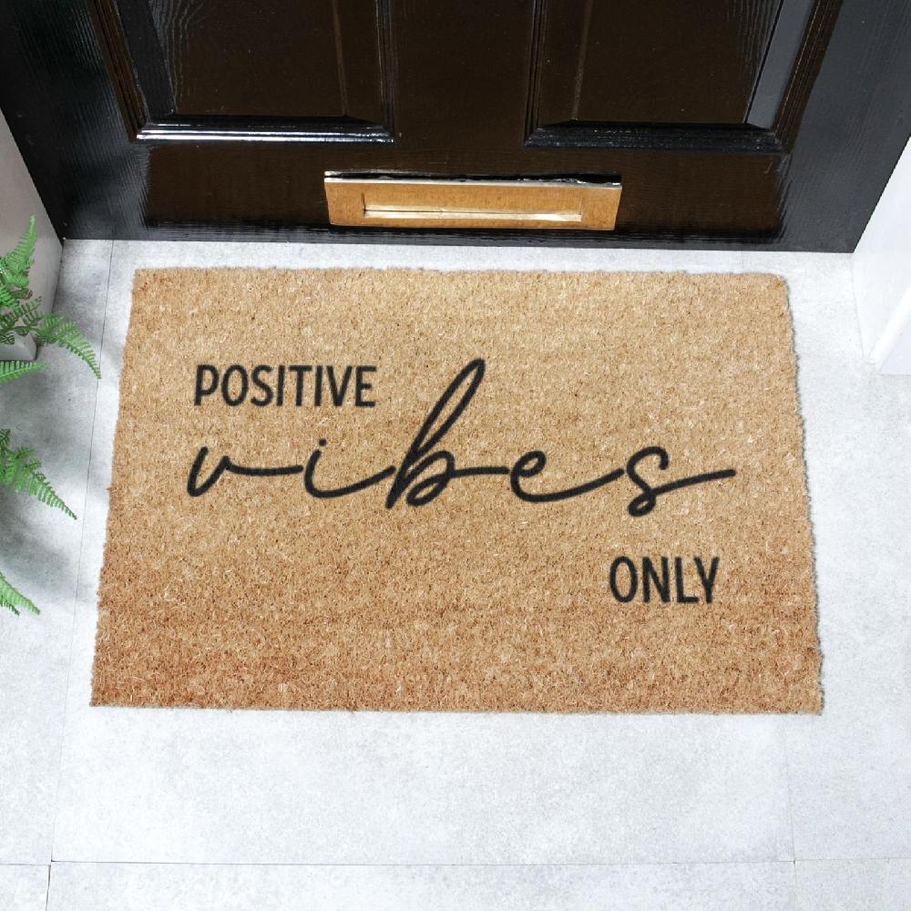artsy doormats Positive Vibes Only Doormat (60 x 40cm)