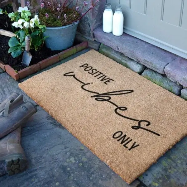 artsy doormats Positive Vibes Only Doormat (90 x 60cm)