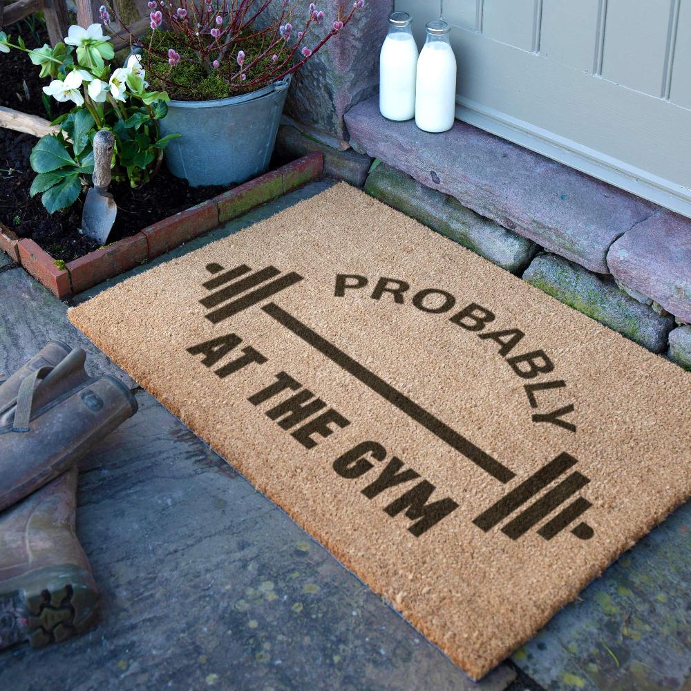 artsy doormats Probably At The Gym Doormat (90 x 60cm)