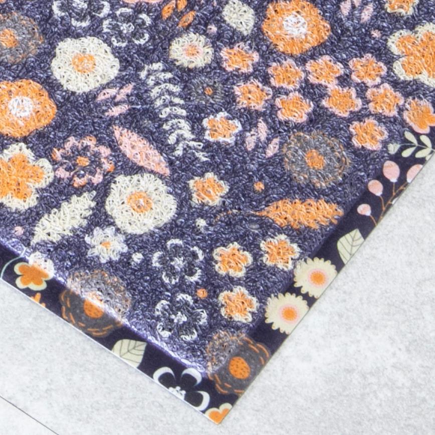 Artsy Doormats Purple Flower Pattern Doormat (70 X 40cm)