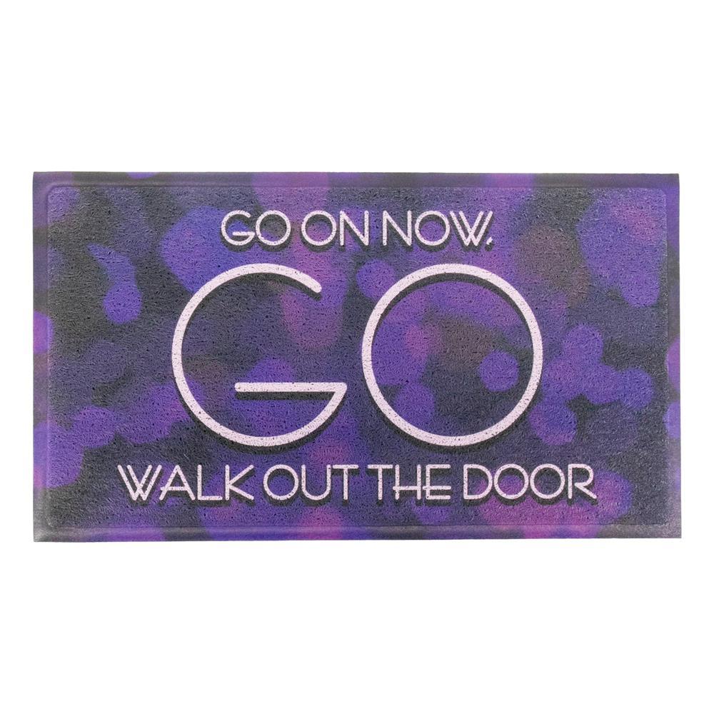 Artsy Doormats Purple Go On Now Go Doormat (70 X 40cm)