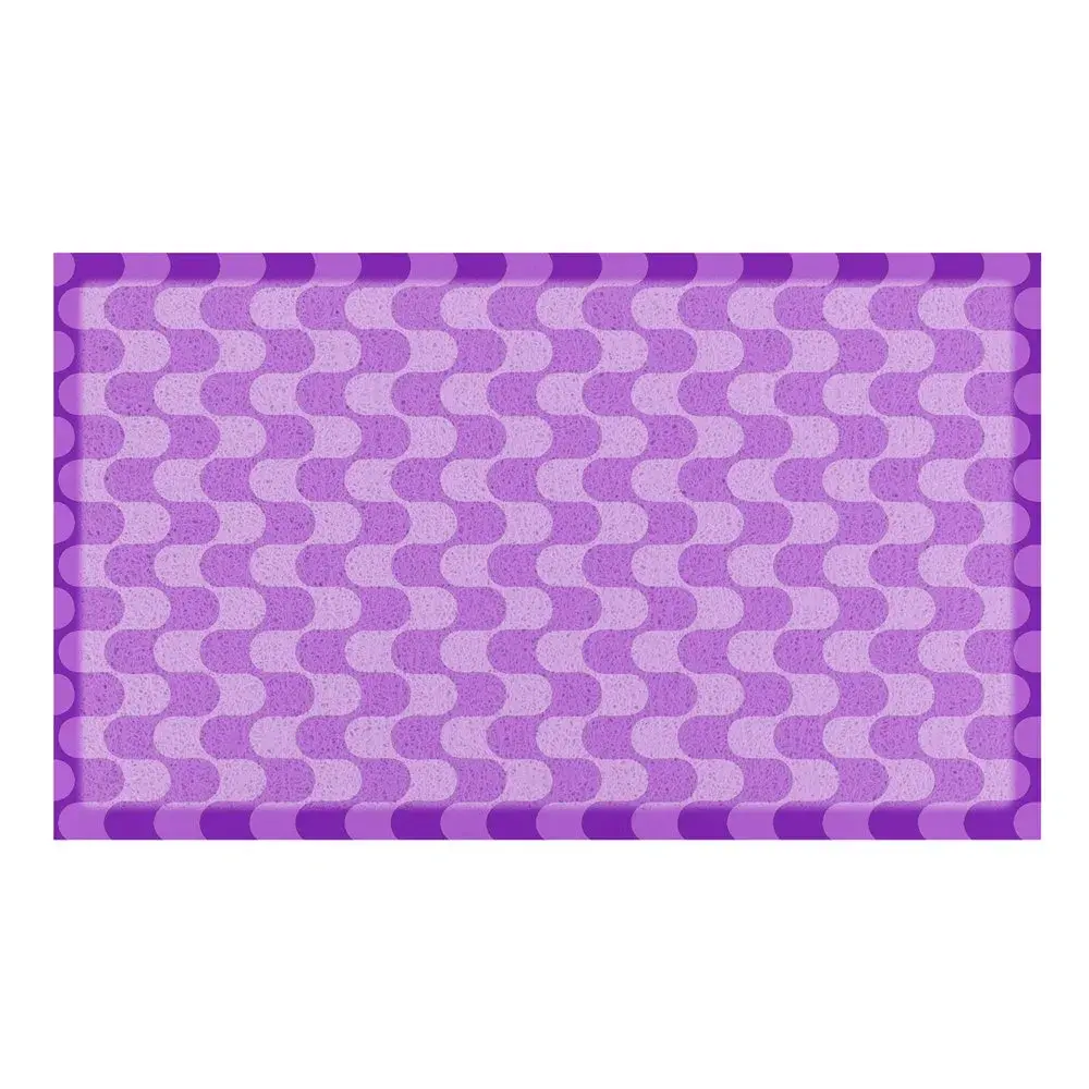 Artsy Doormats Purple Wavey Lines Indoor & Outdoor Doormat – 70x40cm