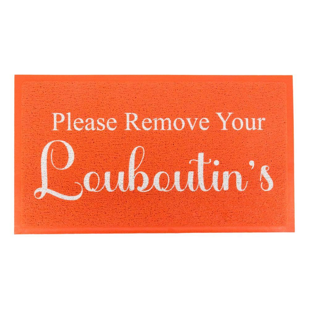 Artsy Doormats Red Please Remove Your Louboutins Doormat (70 X 40cm)