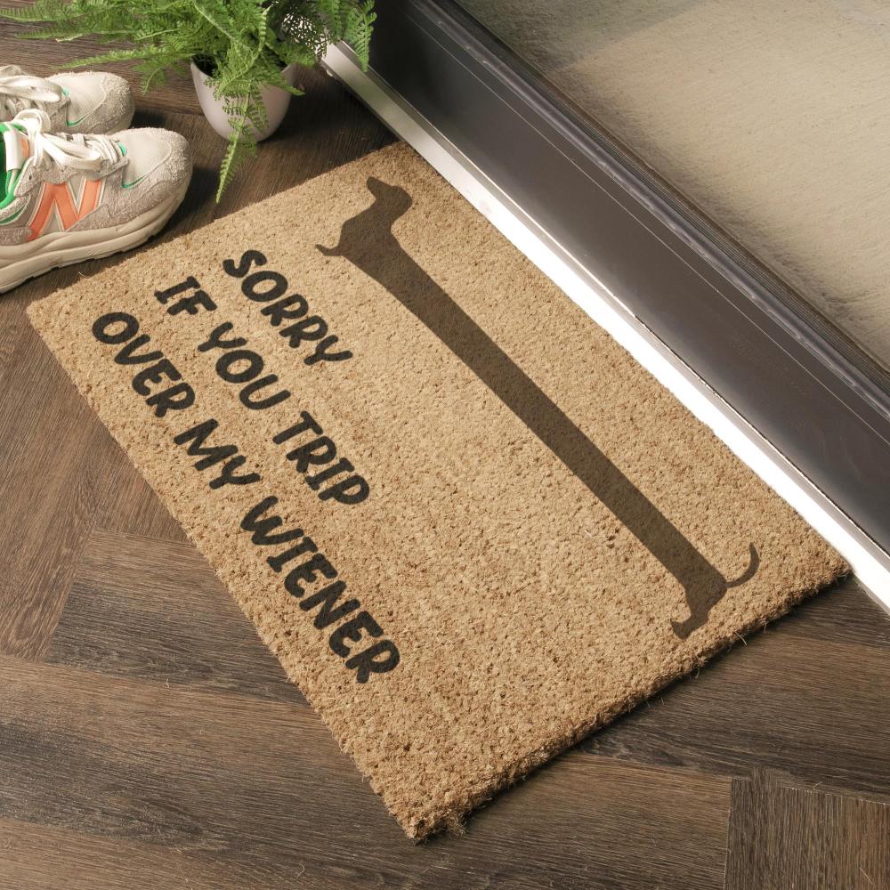 Artsy Doormats Sorry If You Trip Over My Wiener Doormat (60 X 40cm)