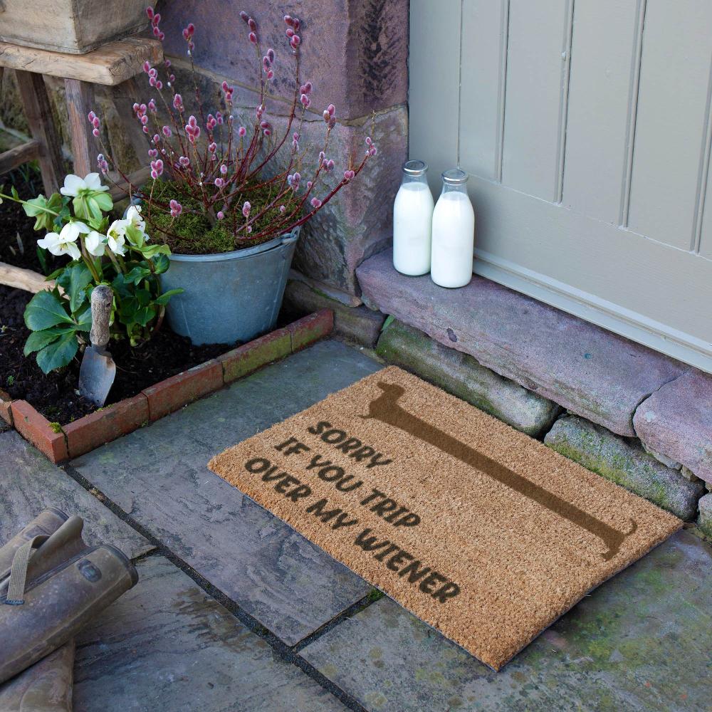 Artsy Doormats Sorry If You Trip Over My Wiener Doormat (60 X 40cm)