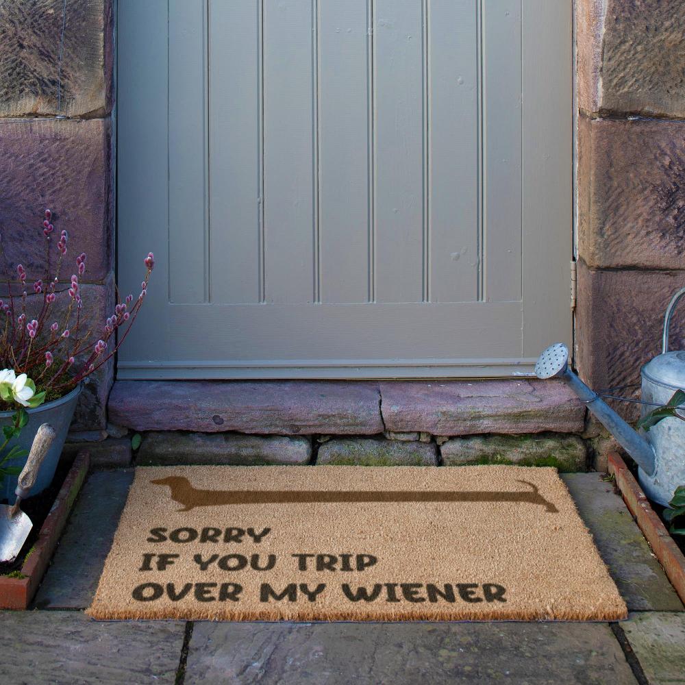Artsy Doormats Sorry If You Trip Over My Wiener Doormat (90 X 60cm)