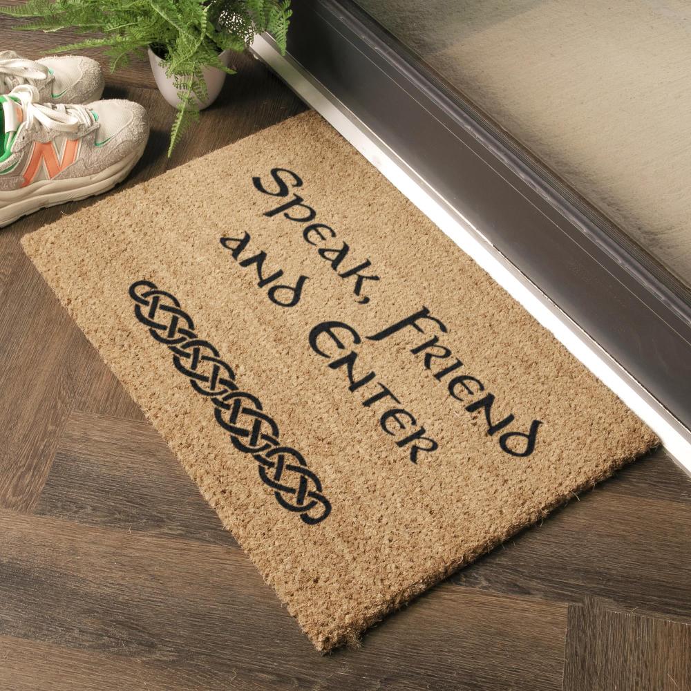 Artsy Doormats Speak Friend And Enter Doormat (60 X 40cm)