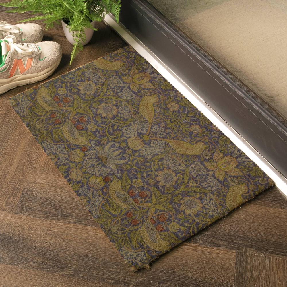 Artsy Doormats Strawberry Thief William Morris Doormat (60 X 40cm)