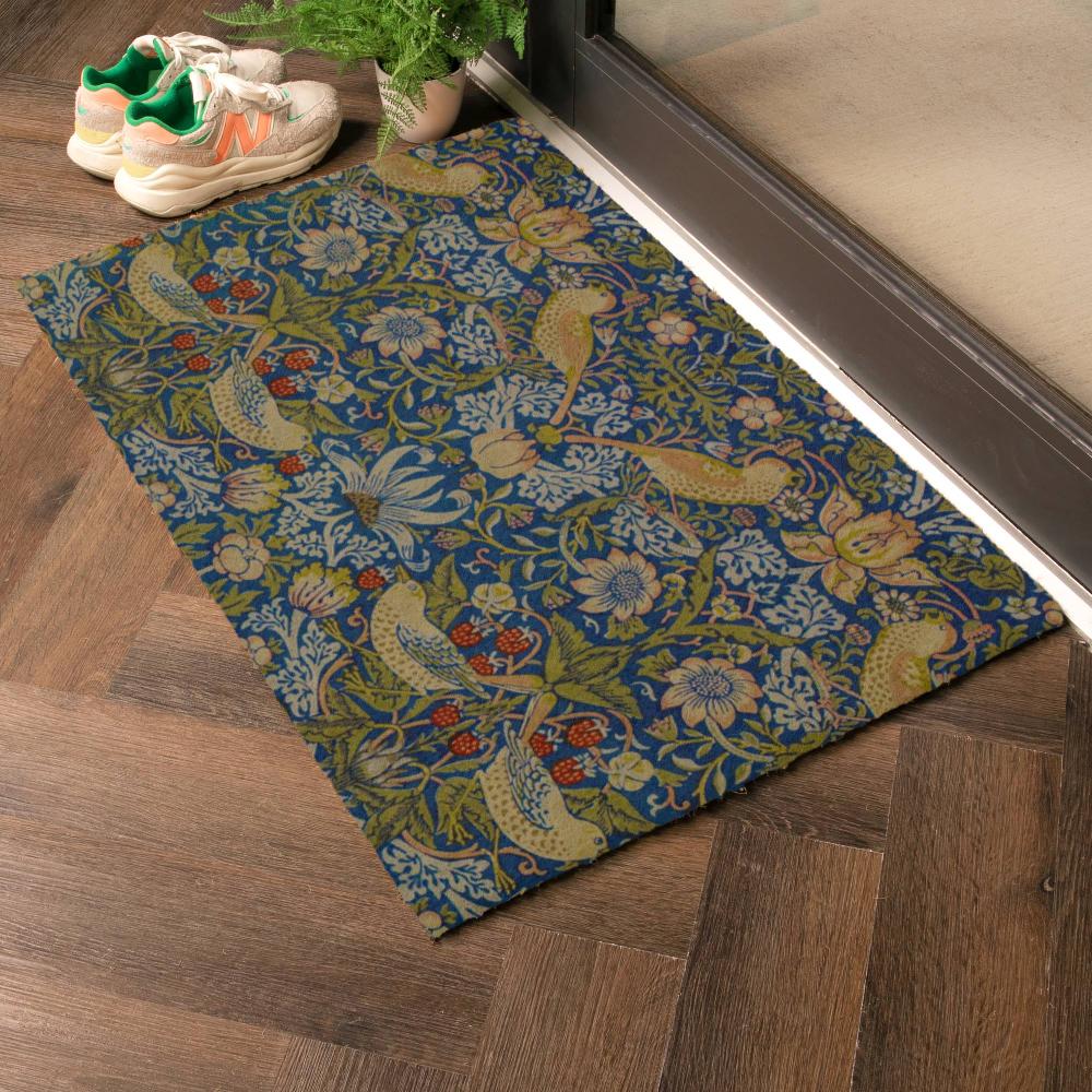 Artsy Doormats Strawberry Thief William Morris Doormat (90 X 60cm)