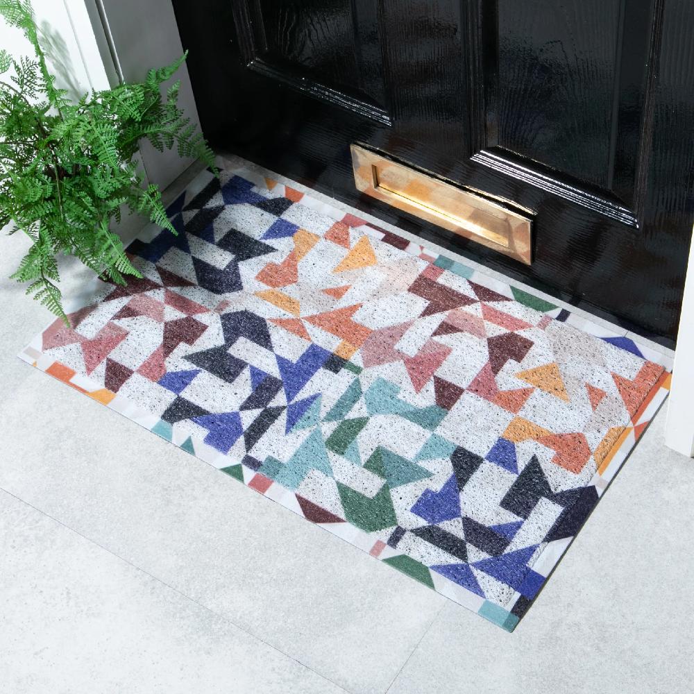 artsy doormats Sunshine Tiles Doormat x Rachel Parker
