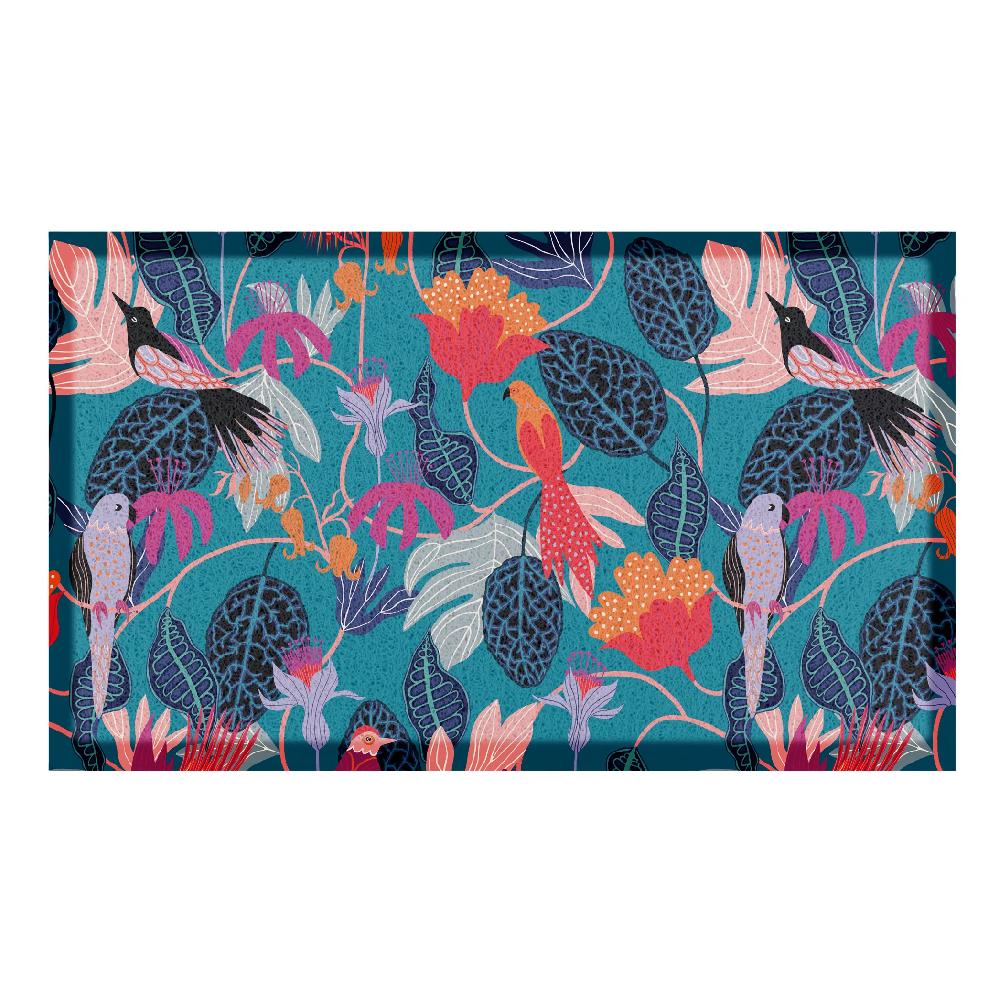 Artsy Doormats True Creation Teal Doormat X Rachel Parker