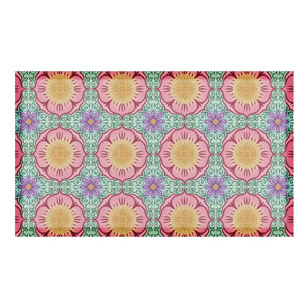 Artsy Doormats Vibrant Floral Pattern Indoor & Outdoor Doormat – 70x40cm