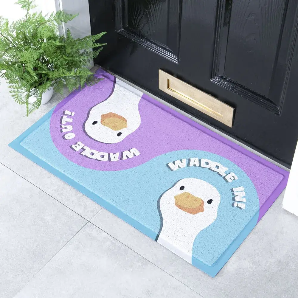 artsy doormats Waddle In Waddle Out Indoor & Outdoor Doormat – 70x40cm
