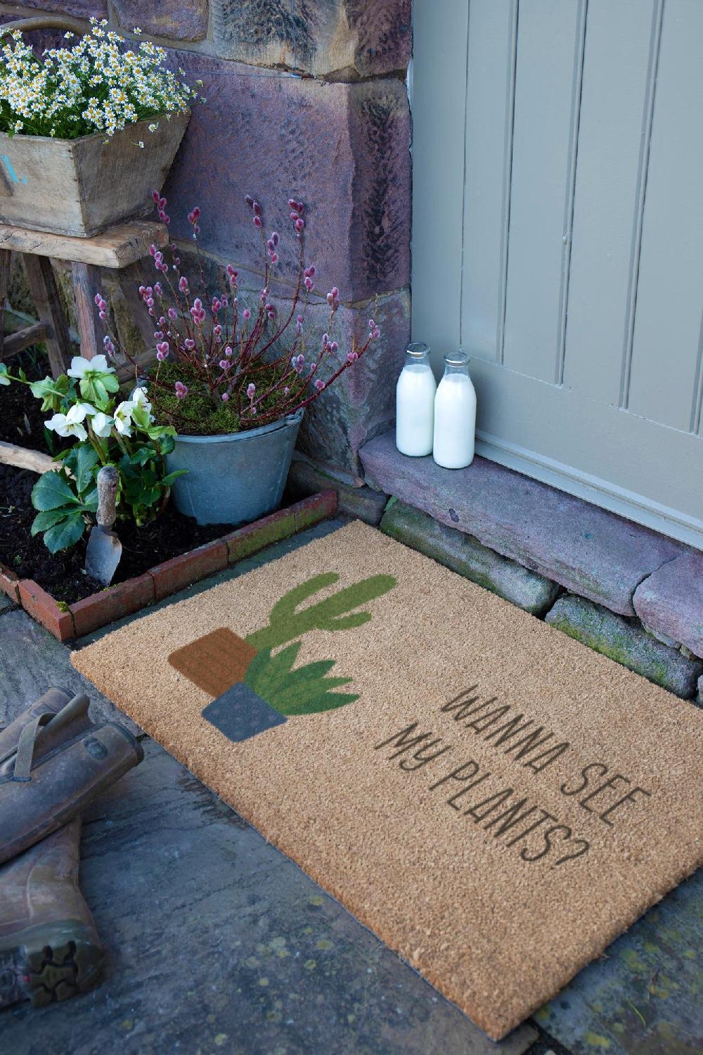 Artsy Doormats Wanna See My Plants Doormat (90 X 60cm)